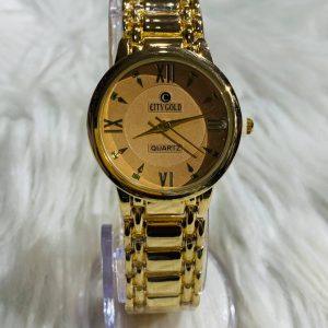 City Gold Luxury Women’s Quartz Wristwatch
