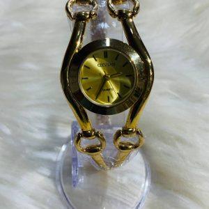 Elegant Gold-Plated Women’s Luxury Bracelet Wristwatch