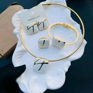 Elegant Non-Tarnish Stainless Steel Jewelry Set