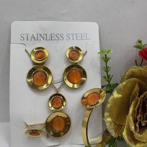 Premium Gold-Plated Stainless Steel Jewelry Set