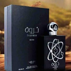 Lattafa Tharwah Silver and Gold Eau de Parfum (100ml)