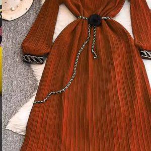 Luxury Embellished Pleated Maxi Dress