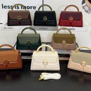 Elegant Mini Top-Handle Crossbody Handbag
