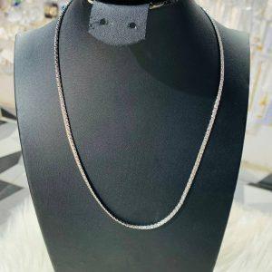 Premium Silver-Tone Non-Tarnish Stainless Steel Chain Necklace