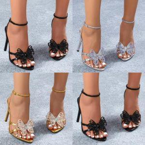 Butterfly Glam High-Heel Sandals