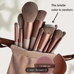 Complete Professional Makeup Brush Set -Pink & Brown Collection