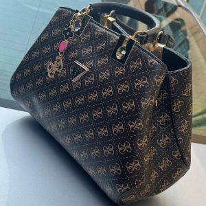 Elegant Monogram Structured Handbag