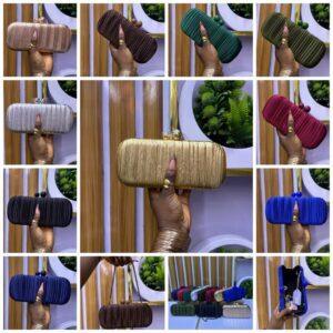 Luxury Pleated Designer Clutch Bag